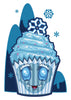 Abominable Snowman Cupcake Temporary Tattoo - Creepy Cakes Tattoos