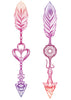 Pastel Mix Temporary Tattoo Set