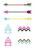 Mini Colors Temporary Tattoo Set