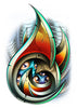 Bio Tribal Temporary Tattoo - Boy Laser Foil Tattoos