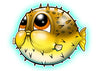 Blow Fish Temporary Tattoo - Under The Sea Tattoos