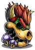 Bowser temporary tattoo