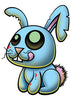Zombie Bunny Temporary Tattoo - Pettoo Zombies