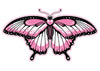 Pink and Black 2 Temporary Tattoo Set