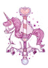 Glitter Unicorn Temporary Tattoo Set