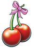 Cherries Upper Back Temporary Tattoo - Upper & Lower Back Tattoos