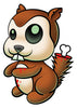 Zombie Chipmunk Temporary Tattoo - Pettoo Zombies