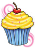 Cupcake Upper Back Temporary Tattoo - Upper & Lower Back Tattoos