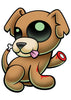 Zombie Puppy Temporary Tattoo - Pettoo Zombies