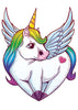 Glitter Unicorn Temporary Tattoo Set