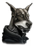 Hoodie Doberman Temporary Tattoos - Inked Dogs Tattoos