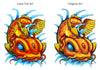 Koi Fish Temporary Tattoo Comparison