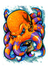 Octopus Temporary Tattoo - Boy Laser Foil Tattoos
