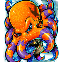 Octopus Temporary Tattoo - Boy Laser Foil Tattoos