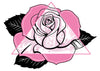 Pink and Black 2 Temporary Tattoo Set