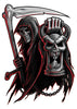 Reaper Temporary Tattoo - Negro y Gris Black and Grey Tattoos