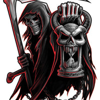 Reaper Temporary Tattoo - Negro y Gris Black and Grey Tattoos