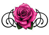 Pink and Black Rose Temporary Tattoo