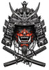 Black, Gray and Red Temporary Tattoo Set