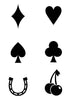Mini Black Temporary Tattoos Group 11