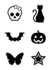 Mini Black Temporary Tattoos Group 3