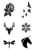 Mini Black Temporary Tattoos Group 8