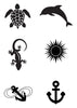 Mini Black Temporary Tattoos Group 9