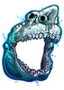 Great White Shark Skull Temporary Tattoo - Savage Skulls