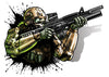 Future Soldier-Black Ops 2 Temporary Tattoo