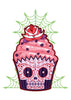 Sugar Skull Cupcake Temporary Tattoo - Creepy Cakes Tattoos