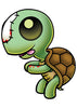 Zombie Turtle Temporary Tattoo - Pettoo Zombies