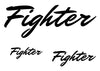 Fighter Temporary Tattoo-Script Tattoos