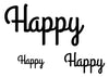 Happy Temporary Tattoo-Script Tattoos