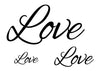 Love Temporary Tattoo-Script Tattoos