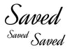 Saved Temporary Tattoo-Script Tattoos