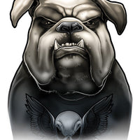 Chest Piece English Bulldog Temporary Tattoos - Inked Dogs Tattoos