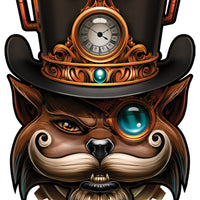 cat top hat steampunk