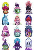 Creepy Cakes Temporary Tattoo Set - Cupcake Tattoos