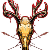 Deer Skull Temporary Tattoo - Savage Skulls
