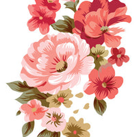 Mixed Flowers Temporary Tattoo - Vintage Floral Tattoos