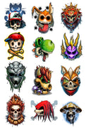 Game Over 3 Temporary Tattoo Collection