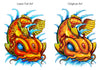 Koi Fish Temporary Tattoo Comparison