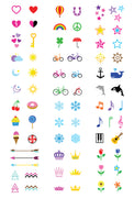 Mini Colors Temporary Tattoo Set