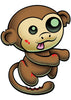 Zombie Monkey Temporary Tattoo - Pettoo Zombies