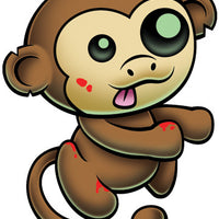 Zombie Monkey Temporary Tattoo - Pettoo Zombies