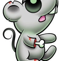 Zombie Mouse Temporary Tattoo - Pettoo Zombies