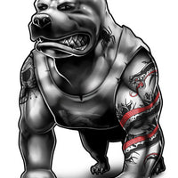 Muscle Pit Temporary Tattoos - Inked Dogs Tattoos