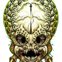 Predator Skull Temporary Tattoo - Savage Skulls