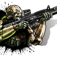 Future Soldier-Black Ops 2 Temporary Tattoo