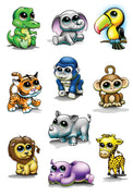 Zootoos Temporary Tattoo Set